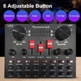 thumbnail image 2 of Multi-functional Live Sound Card BM800 Microphone Set Audio Recording Equipments (Red & Silver), 2 of 7
