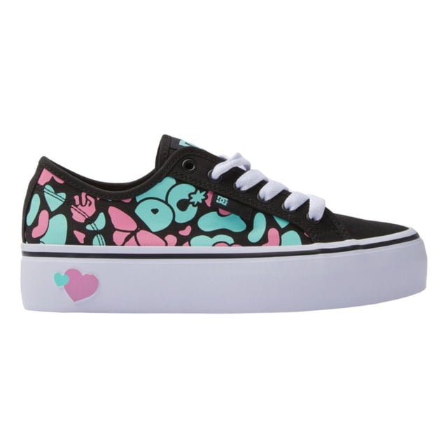 Tenis Mujer Dama Dc Shoes Casual Plataforma Skate Manual negro 27 MX