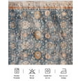 thumbnail image 7 of Classic African Bed Skirt King Size 16" Drop Medieval Retro Patterns Ruffled Wrap Around Bed Skirts Adjustable Elastic Bedskirt Dust Ruffle for King Size Bed, 7 of 7