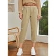 thumbnail image 3 of Pantalones vaqueros elegantes de cintura alta holgados para novio para mujer, 3 of 7