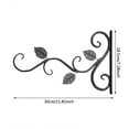 thumbnail image 5 of SDJMa Wrought Iron Plant Hanger Wall Bracket Rustic Hook for Hanging Flower Basket Bird Feeder Planter Lantern Wind Chimes Indoor and Outdoor, 5 of 5