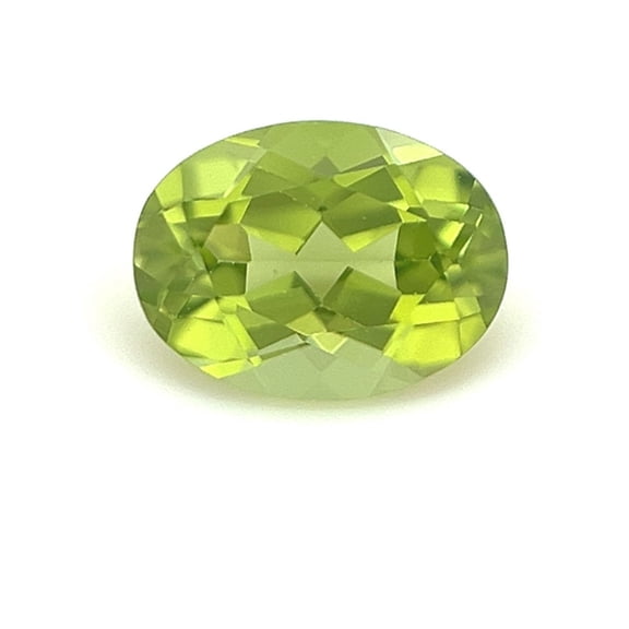 Certified Genuine 1.25 Carat Peridot Oval Shape Mixed Cut 8x6 mm Loose Gemstone August Birthstone