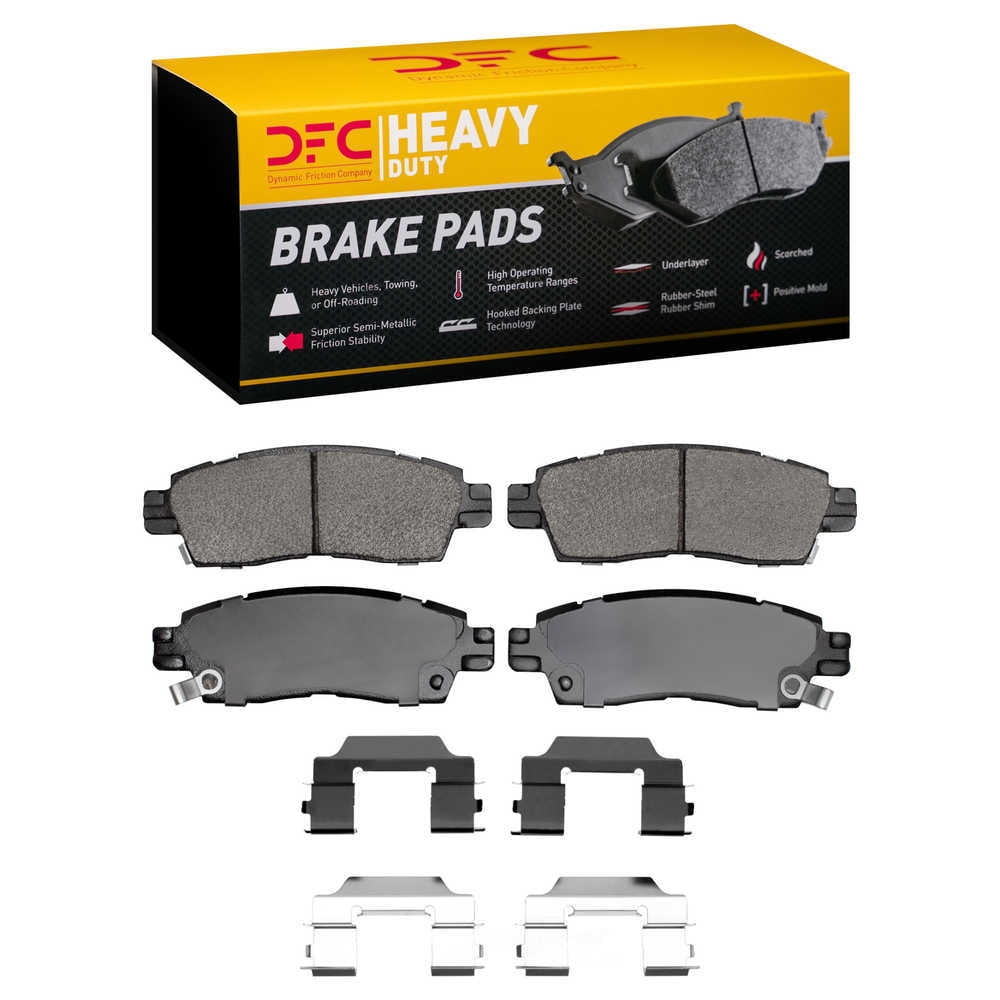 Dynamic Friction Company 1214-0883-01 DFC Heavy Duty Pads and Hardware Kit