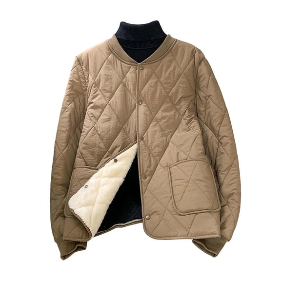 Quilted Jacket Sevevn Mens Bomber Jackets Quilted Fall Winter Rib Varsity Lightweight Coat