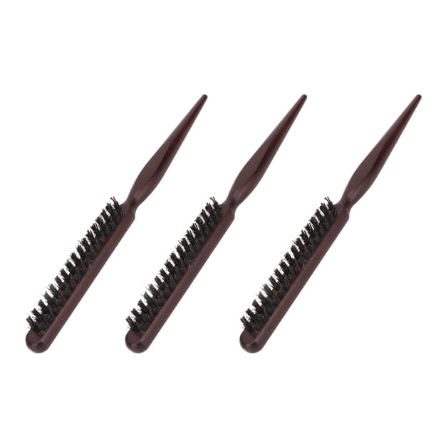 Cepillo De Cerdas Para Burlar, Suavizar Los Bordes, Parte Tu Cabello Uniformemente, 3 Piezas De Cola Cónica, Cerdas De Nailon, Cepillo Para Peinar, Controlar El Encrespamiento Y ANGGREK GE1413
