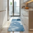 thumbnail image 4 of Blue White Marble Pattern Kitchen Rug Mat,Kitchen Runner Rugs Non Skid Washable,Decorative Kitchen Floor Mats for Kitchen,Sink,Laundry,17"x47.2", 4 of 7