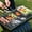 S, variant on Stainless Steel Flat Grill Net for Outdoor Barbecue and Picnic - Home Family Gathering Camping