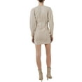 thumbnail image 2 of IRO womens  Skala Leather Mini Dress, 40, Beige, 2 of 3