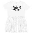 thumbnail image 3 of Inktastic Detroit 313 Girls Toddler Dress, 3 of 5