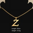 thumbnail image 5 of 2024 Creative Stainless Steel Letter Pendant Twisted Necklace Exquisite and Elegant Large Letter Pendant Sweater Chain Couple (J), 5 of 7