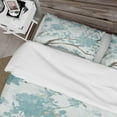 thumbnail image 4 of Designart 'Teal Cherry Blossoms I' Farmhouse Duvet Cover Set, 4 of 4