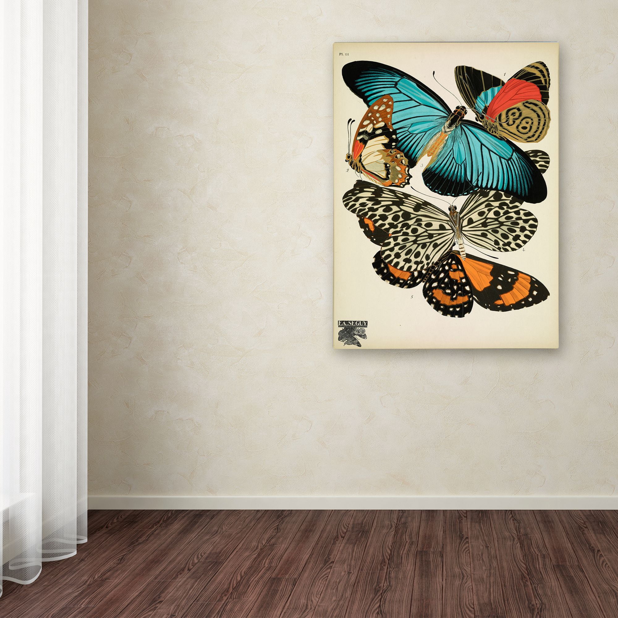 Trademark Fine Art 'Papillons 11' Canvas Art by Vintage Apple Collection