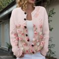 thumbnail image 2 of Sweaters for Women Suitable Fall and Winter Comfortable and resistant to pilling Pink M Womens Sweaters, 2 of 5