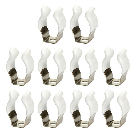 RANMEI Stainless Steel Tool Spring Terry Clips 10Pcs For Shed Organization