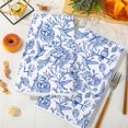 thumbnail image 4 of Juego de 2 paños de cocina AnyDesign Chinoiserie Floral, azul y blanco, 4 of 7