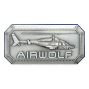 Airwolf TV Series Helicopter Metal Logo Pin