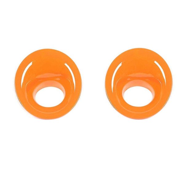 Cubiertas de luz antiniebla YONGSHENG para Dodge Challenger y Charger 2015-2020 ABS Naranja 2 piezas