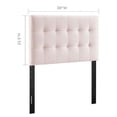 thumbnail image 5 of Modway Lily Biscuit Tufted Twin Performance Velvet Headboard in Pink, 5 of 8