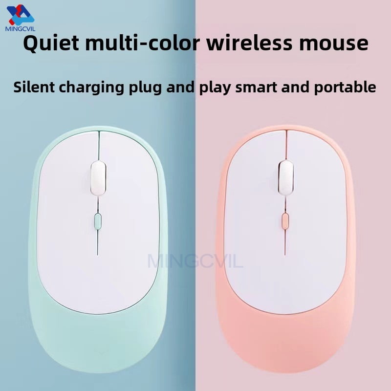 MINGCVIL Wireless Mouse Bluetooth USB Silent Mice Adjustable DPI Ergonomic Design Rechargeable Gaming Mouse For Xiaomi Tablet