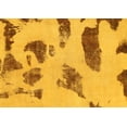 thumbnail image 1 of Ahgly Company Machine Washable Indoor Rectangle Abstract Yellow Modern Area Rugs, 2' x 4', 1 of 4