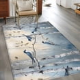 thumbnail image 3 of Tree Birds Large Area Rugs for Bedroom Living Room, Soft Non Slip Carpet Bedside Rug, Spring Forest Oil Painting Modern Animal Rectangular Floor Cover Kitchen Accent Rug 4'x6' for Dining Room/Office, 3 of 9