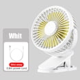 thumbnail image 2 of sweethay Clip Fan Portable Ventiladores para dormir giratorios de 360 grados con cable de carga Electrónica Blanco Alimentación USB, 2 of 6