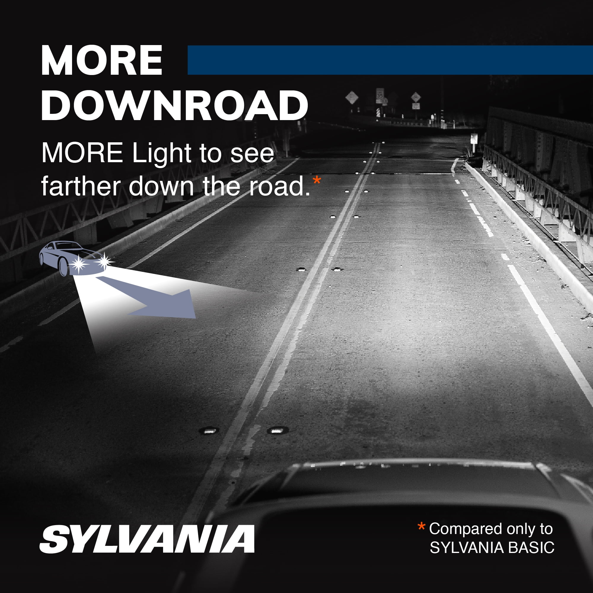 (2 pack) Sylvania 9005 SilverStar Halogen Headlight Bulb, 1 Pack, Compatible with Multiple Cars