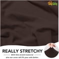 thumbnail image 5 of Easy-Going Super Stretch Sofa Slipcover Non Slip Couch Cover, Chair Size, Chocolate, 5 of 7