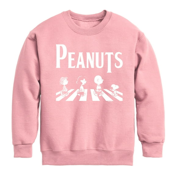 Peanuts - Peanuts Crossing Road - Toddler And Youth Crewneck Fleece Sweatshirt