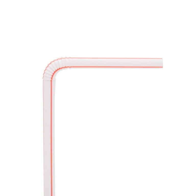Multicolor Plastic Flexible Drinking Straws, Disposable Individually Wrapped (7.75 In, 500 Pieces - Foto 9