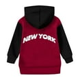 thumbnail image 6 of DHFJKG 2 Piece Suit Girls' Autumn And Winter Letter Printed Pocket Round Neck Long Sleeved Pants Hooded Color Block Sweatshirt Set Cute Outfit, 6 of 6