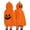 Black, variant on Full Zip Pumpkin Cosplay Jacket, Halloween Pumpkin Fuzzy Hooded Jacket With Jack O Print, Full Zip Pumpkin Stem Plush Coat, Oversized Halloween Cosplay Loungewear Outerwear for Adult Party, Black M
