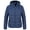Navy Blue, variant on Womens Plus Size Winter Coats Women's Lightweight Long-Sleeve Full-Zip Water-Resistant Packable Hooded Puffer Jacket Black 2X