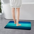 thumbnail image 3 of Blue Bathroom Runner Rugs - 2 Pieces 20" x 32", Ocean Bathroom Shower Floor Mat Washable, Modern Bath Mats for Bathroom Non Slip, Carpet Floor Mats for Bathroom Decor, 20" x 32", 3 of 6