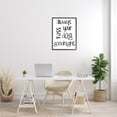 thumbnail image 2 of Stupell Industries Always Kiss Your Dog Goodnight Pet Sentiments Minimal Graphic Art Black Framed Art Print Wall Art, 24x30, by Sd Graphics Studio, 2 of 6