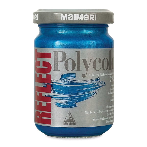 Maimeri Polycolor Vinyl Paints - Reflect Cyan, 140 ml