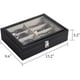 thumbnail image 5 of Organizador de gafas de sol, caja de almacenamiento de gafas de sol con 8 compartimentos, 5 of 6