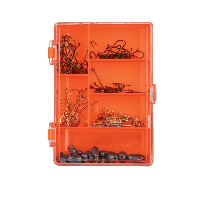 Ozark Trail 122-Piece Fishing Tackle Kit with Hooks Swivels Sinker