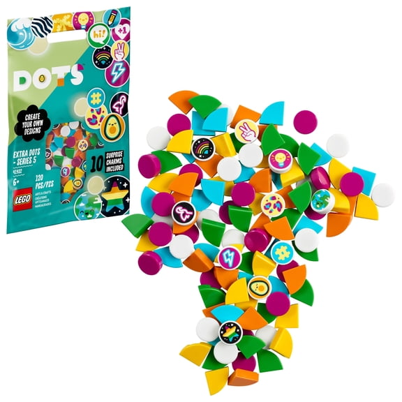 LEGO DOTS Extra DOTS – Series 5 (41932) DIY Craft Decoration Kit (120 Pieces)