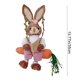 thumbnail image 3 of Decoraciones de Pascua, adornos de Pascua, accesorios de regalo de Pascua, conejos tejidos con hierba, adorables conejos, adorno colgante hecho a mano estilo bosque, regalo, adorno de madera, 3 of 6