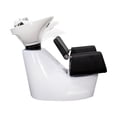 thumbnail image 3 of Backwash Shampoo Unit ARON WHITE w/ Shampoo Bowl, Sink & Faucet for Beauty Salon, 3 of 7