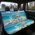 thumbnail image 7 of POLERO Underwater Sea Turtle with Plumeria & Seashells Design, Durable Universal Car Seat Cover Cushions Set of 2 Non-Slip Waterproof Auto Back Seat Protective Covers for Interior Automotive, 7 of 7