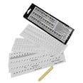 thumbnail image 1 of Piano Notes Stickers 6Pcs Practical Design Ideal For Piano Lessons Electronic Keyboard Removable White Decor, 1 of 3