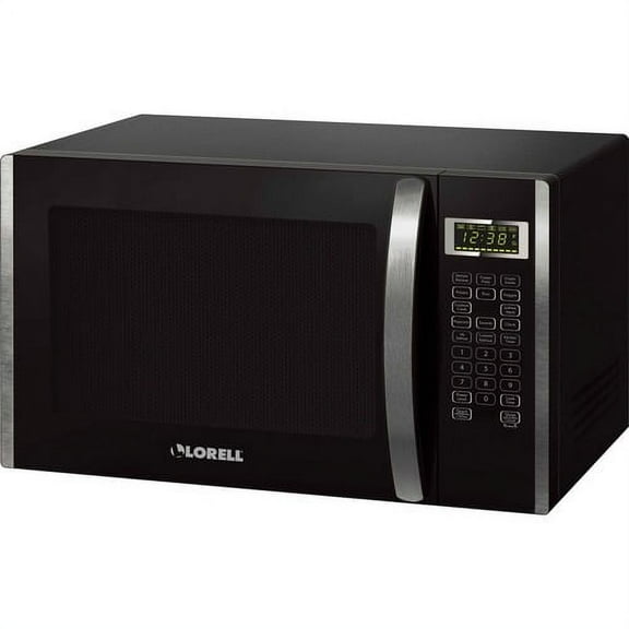Lorell, LLR00231, 1.6 cu ft Microwave, Black,Silver