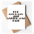 thumbnail image 1 of Quote For Man Is Man And Master Of His Fate Greeting Cards You are Invited Invitations, 1 of 3