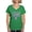 Irish Green, variant on CafePress - Hockey Like A Girl T Shirt - Women's V-Neck Dark T-Shirt
