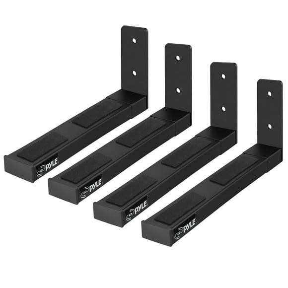 Soportes de Pared Ajustables para Parlantes Pyle 2 Pares - Negro