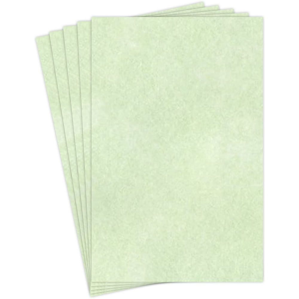 Spring Green Stationery Parchment Paper 24 Lb Bond / 60 lb Text / 90
