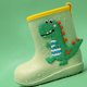 thumbnail image 3 of Botas de lluvia impermeables con bonitos dibujos animados y suela blanda de EVA para niños, color verde, 15 cm/8,9 pulgadas, 3 of 5