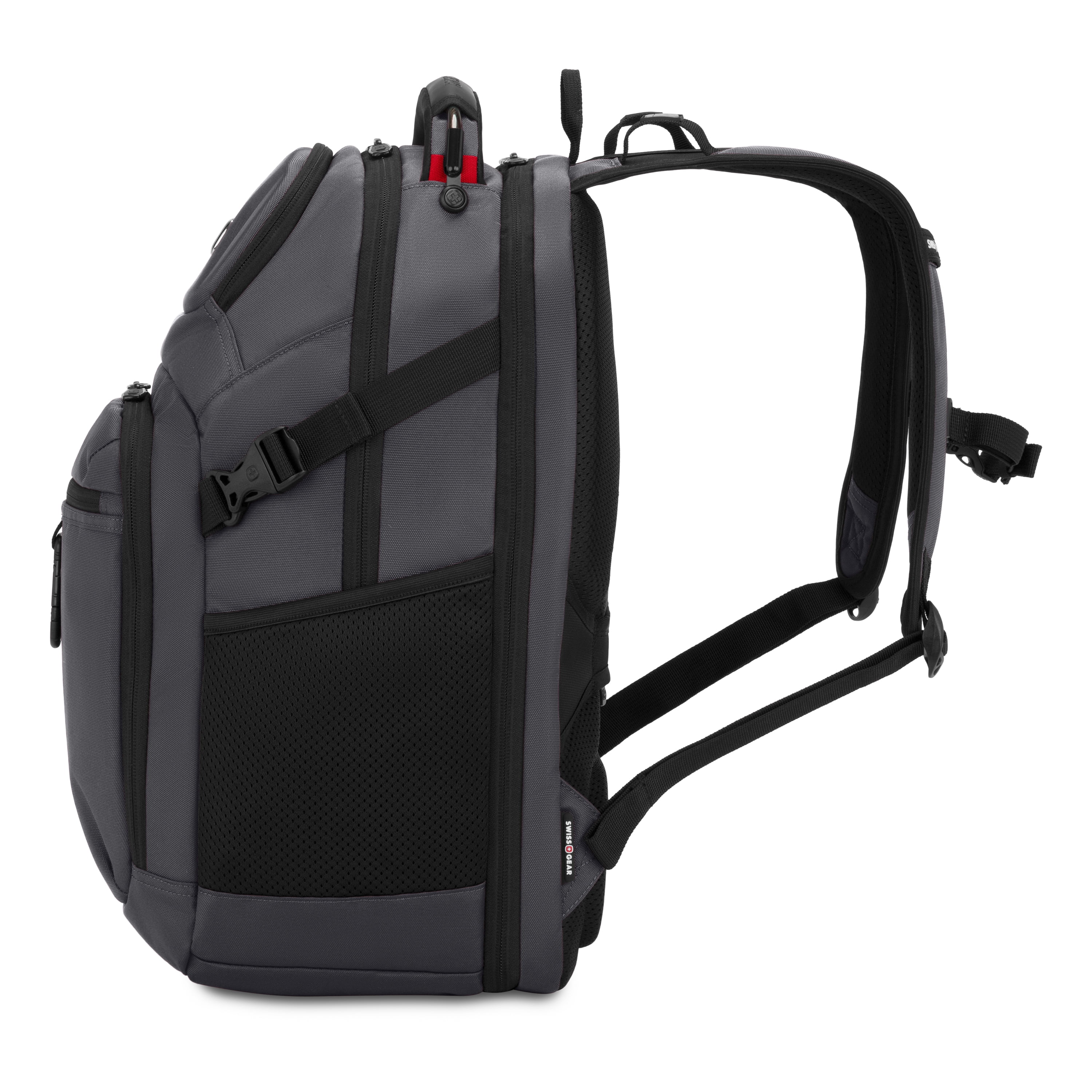 SWISSGEAR Stride ScanSmart Laptop Backpack, Dark Gray, Feature Packed for School, Travel, Everyday